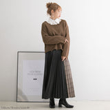 ダメージニットトップス