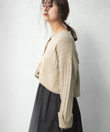 クロップドニットカーディガン