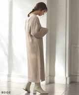 バックオープンニットワンピース