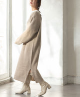 バックオープンニットワンピース