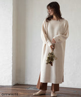 バックオープンニットワンピース