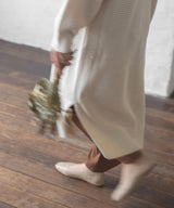 バックオープンニットワンピース