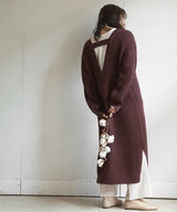 バックオープンニットワンピース