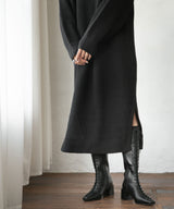 バックオープンニットワンピース