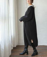 バックオープンニットワンピース