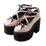 クロスorダブルベルトリボンパンプス