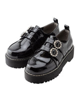 ダブルビジューバックルパンプス【大きいサイズ有】