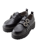 ダブルビジューバックルパンプス【大きいサイズ有】