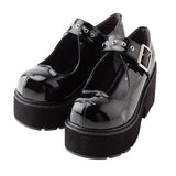 オープンハートハトメパンプス