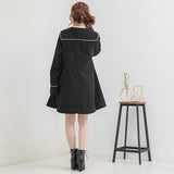 ビジュー釦セーラーカラーコート