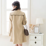 ビジュー釦セーラーカラーコート