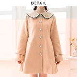 ビジュー釦セーラーカラーコート