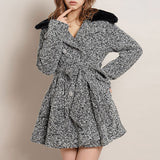 2WAYゴージャスファーフィットアンドフレアコート