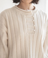 チャイナニットプルオーバー