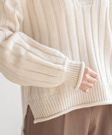 チャイナニットプルオーバー