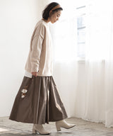 バックレースアップニット