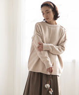 バックレースアップニット