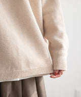 バックレースアップニット