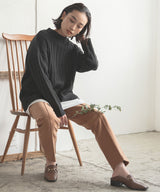 フェイクレイヤードリブニット