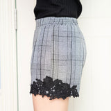 【メール便】裾レースショートパンツ