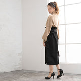 チョーカーカットニットドッキングワンピース