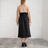 チョーカーカットニットドッキングワンピース