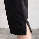 チョーカーカットニットドッキングワンピース