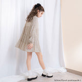 ティアードリボン袖ゆるワンピース