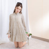 ティアードリボン袖ゆるワンピース