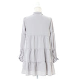 ティアードリボン袖ゆるワンピース