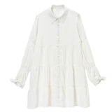 ティアードリボン袖ゆるワンピース