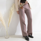 【長谷川愛】ニットフレアパンツ