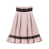 レース切替ガーターデザインスカート