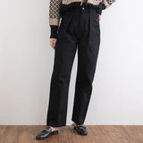 タックデニムパンツ