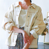 デニムブルゾン