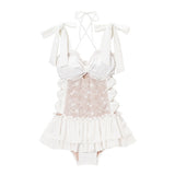 トリプルリボンワンピース水着