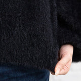 チョーカーデザインシャギーニットトップス【H】