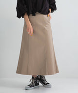 フェイクレザーロングナロースカート