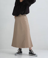フェイクレザーロングナロースカート