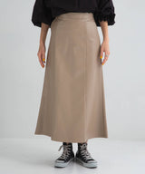 フェイクレザーロングナロースカート