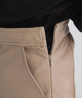 フェイクレザーロングナロースカート