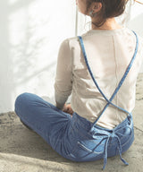 サス付ルーズテーパードデニム