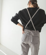 サス付ルーズテーパードデニム