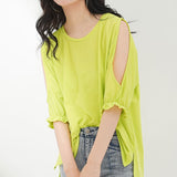 【メール便】オープンショルダートップス