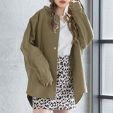 オーバーサイズツイルシャツジャケット