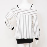 サイドレースオフショルシャツゆるピタ