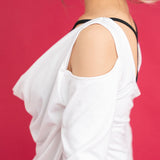 ドレープクロスキャミみせかけカットソートップス