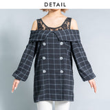 チェックシャツチュニック