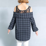 チェックシャツチュニック