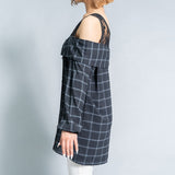 チェックシャツチュニック